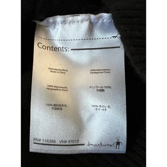 Smartwool Piney Lake Henley Sweater Merino Wool Women's Black Outdoor Layer XS - Picture 10 of 10